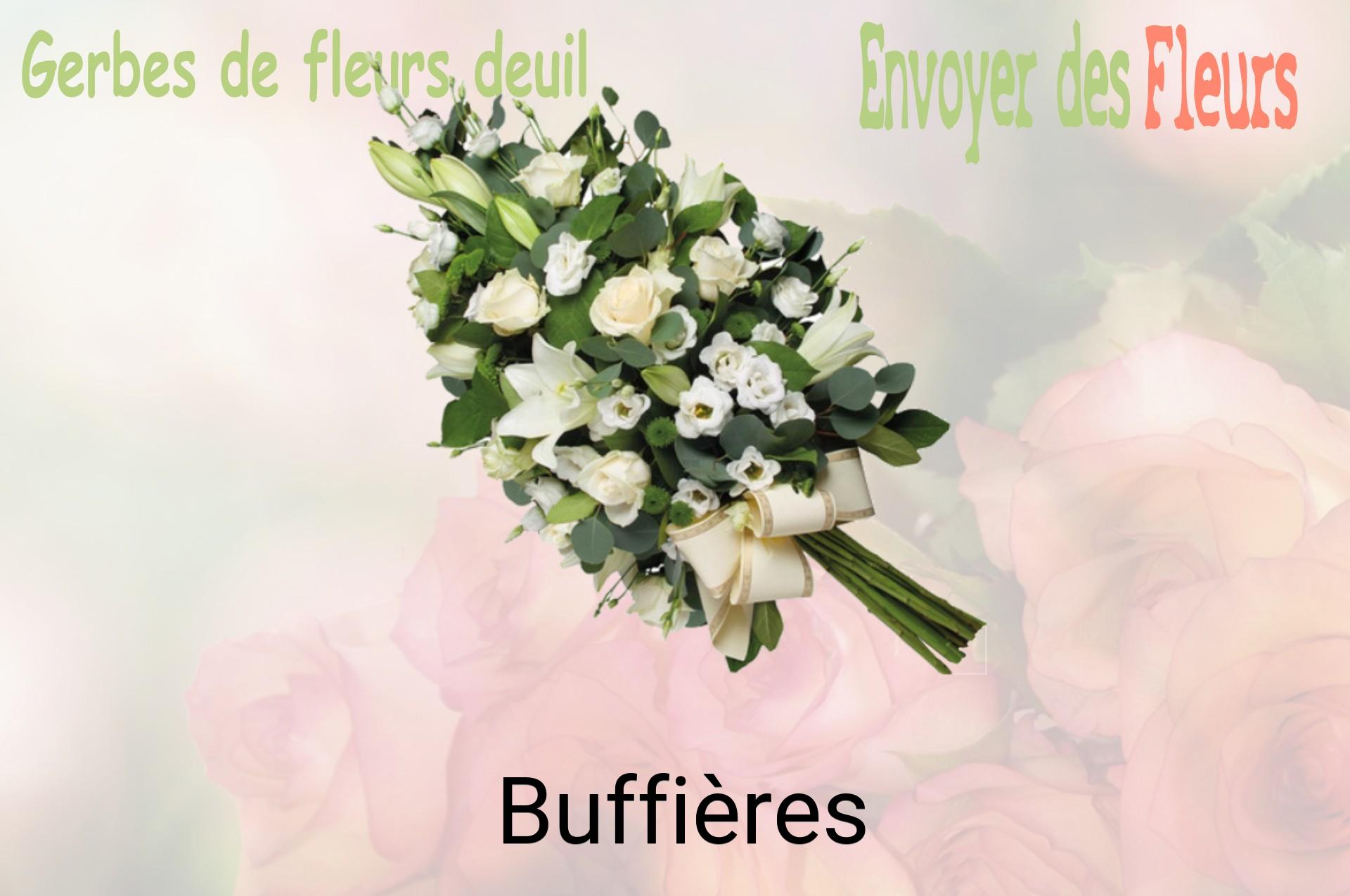 Gerbe de fleurs de deuil livrée à Buffières